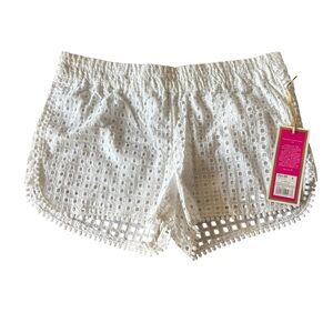 NWT Lily Pulitzer for Target White Eyelet Cotton Shorts size Small